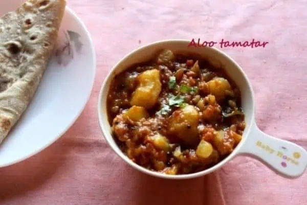 Aloo Tamatar (Potato With Tomato Curry) Recipe â???? No Onion No Garlic ...